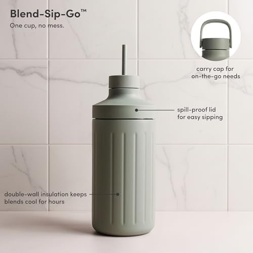 Beast Mega 1200 Stainless Steel Countertop Blender, Sage, 1200W - Image 5