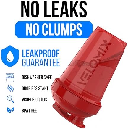 VELOMIX 6 Pack 20oz Shaker Cups for Protein Shakes, Midnight Clay - Image 3