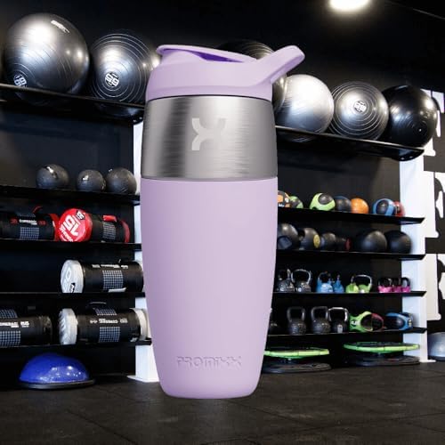 PROMIXX Pursuit Stainless Steel Shaker Bottle 32oz, Lilac - Image 2