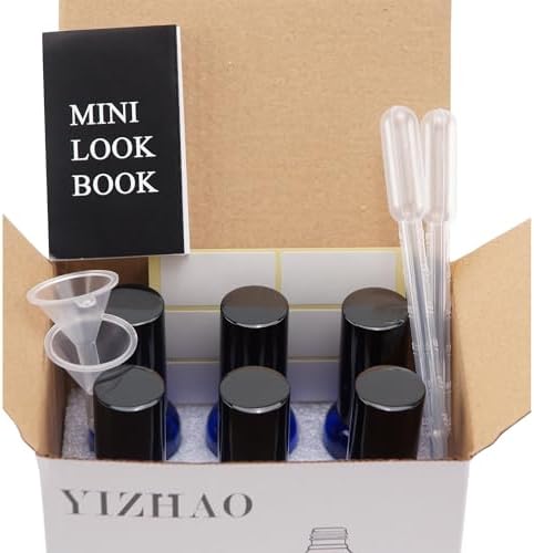 YIZHAO Clear Glass Spray Bottles 1oz, with Small Fine Mist Spray, Metal Cap, Refillable for Essential Oil,Travel,Cleaning,Perfume,Aromatherapy,Makeup – 6 Pcs - Image 6