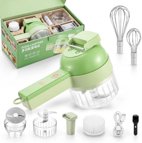 Fine Dice Veggie Chopper, Rechargeable Electric Food Chopper (Green, Gen 2) by Unknown