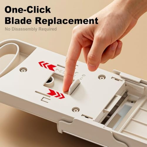Vegetable Mandoline Slicer with Safe Hand Guard, One-Click Blade Switch - Image 4