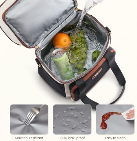 Insulated Lunch Box for Women,Large Adult Lunch Cooler Bag Men