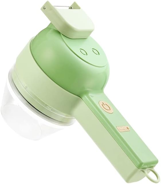Kitchen Goods Electric Vegetable Cutter Set - 4 in 1 Portable, Rechargeable, Wireless Food Processor & Chopper Machine for Pepper, Garlic, Onion, Celery & Meat (Type1) by PerGar