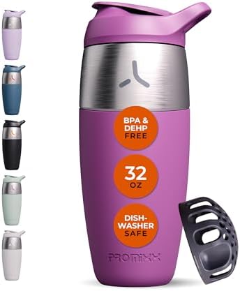 PROMIXX Pursuit Stainless Steel Shaker Bottle 32oz, Mulberry by PROMIXX