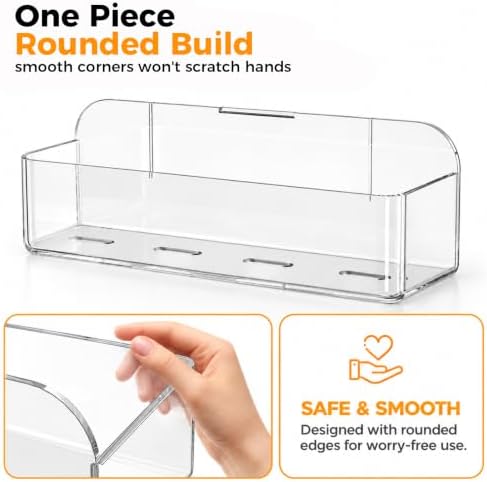 Spice Organizer for Cabinet, Spice Rack Storage Wall Mount, 4 Pack