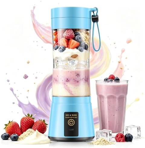 Personal Size Portable Blender Make Smoothies - Mini Blender 12oz Juice Cup by YFIXQNSU