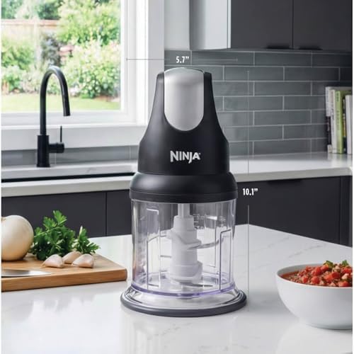 Ninja Express Chop Manual Food Processor, 16oz Bowl, Gray, NJ100GR - Image 4