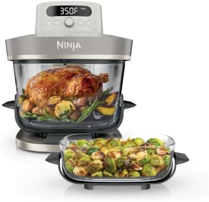 Ninja Crispi Pro Glass Air Fryer, 6-in-1, Amazon Exclusive Bone & Champagne by Unknown