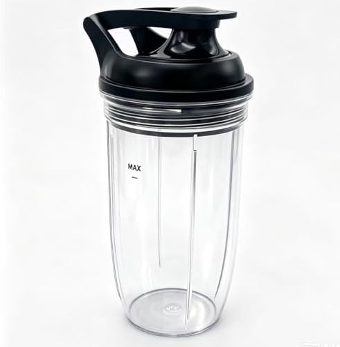 2pcs Replacement juicer personal jar 24oz cup with Premium To Go Lid, Compatible with nutribullet Ultra Plus+ Compact Kitchen System（NB50550AK）and Ultra Plus+ 2-in-1 Compact Kitchen System（NB20550） - Image 6