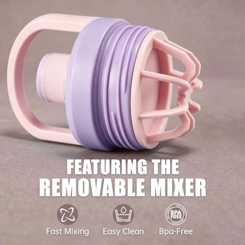 Fijinhom 24 oz Insulated Shaker Bottle with Portable Powder Container. - Image 4