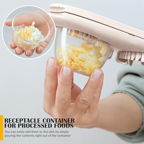 Egg Slicer for Hard Boiled Eggs - 3 Slice Modes Egg Cutter, Dicer, Chopper
