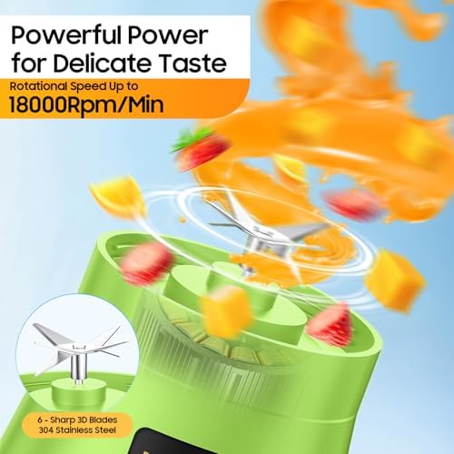 Personal Size Portable Blender Make Smoothies - Mini Blender 12oz Juice Cup - Image 3