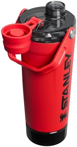 STANLEY Vitalize Shaker Bottle, 20 oz, Chili Black - Image 3