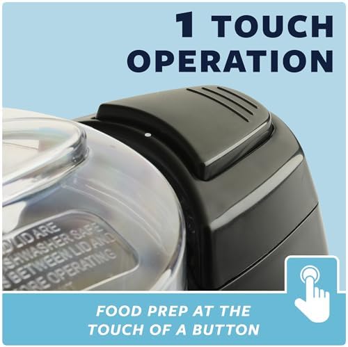 Mini Food & Vegetable Chopper, Electric, 1.5 Cups, Black