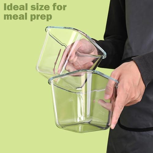 Borosilicate Glass Soup Containers with Lids, 4 Cup/32 oz, 4 Pack