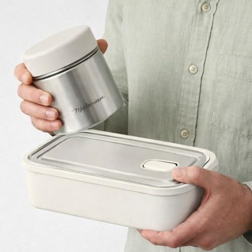 Leak proof Stainless Steel 42 OZ Bento Box Adult, Metal Lunch Container