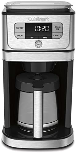 Cuisinart DGB-800C Fully Automatic 12-Cup Burr Grind & BrewTM Coffeemaker, Black/Silver, 1 Count, Silver - Image 2