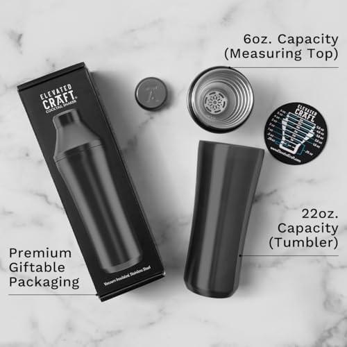 Hybrid Cocktail Shaker, Vacuum Insulated Stainless Steel, Gunmetal, 28 oz
