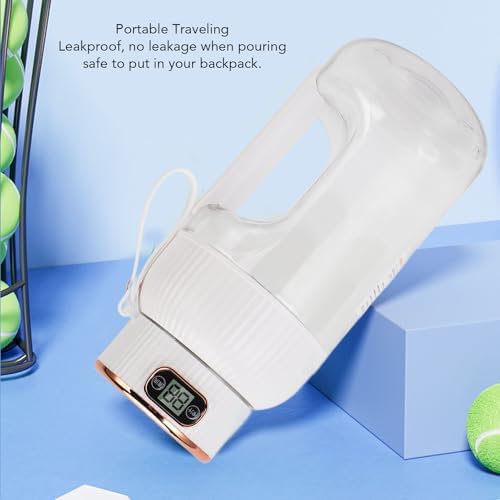Portable Juicer Cup, 150W 1200ml Multifunctional Mini Travel Blender for Gym Home Office Sports Outdoor, Mini Juicer Cup, Mini Blending Cup, Portable Juice Cup (White) - Image 2