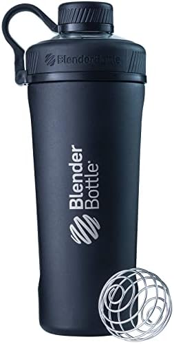 BlenderBottle Radian Stainless Steel Shaker Bottle 26 oz Black by BlenderBottle