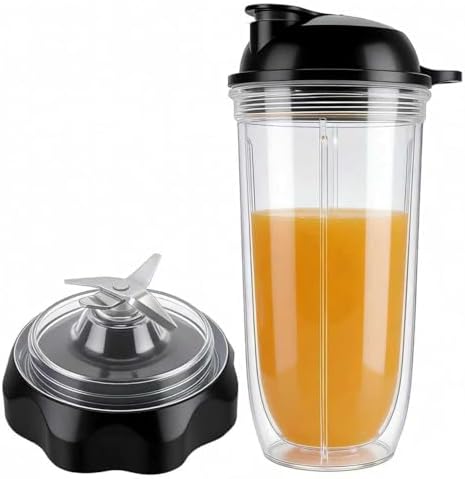 Easy Twist Extractor Blade with 32oz cup and lid for NutriBullet Blender Combo（NBF10500/ NBF70500/ZNBF30400Z/ZNBF30500Z/NBF50400） (1, 32oz cup with Twist Extractor Blade) by savebuy
