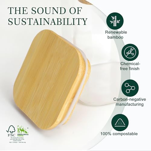 12-Pack Square Glass Storage Jars with Bamboo Lids (0.6Qt/1.06Qt) - Stackable Food Containers for Pantry Organization, Coffee, Flour, Snacks, Tea | Kitchen Canisters Set