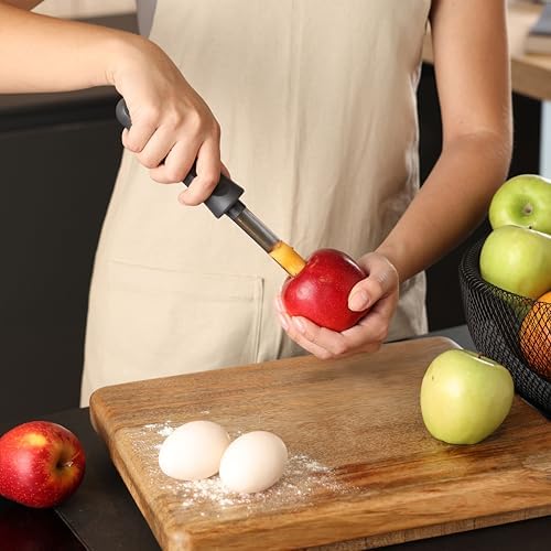 Easy Twist Apple Corer – Easy Grip, Stainless Steel Blade, Quick & Effortless Apple & Pear Coring, Dishwasher Safe Kitchen Tool