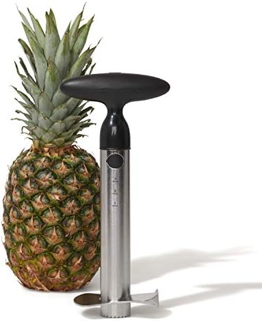Good Grips Stainless Steel Pineapple Corer & Slicer,Silver/Black & Good Grips Apple Slicer, Corer and Divider,White
