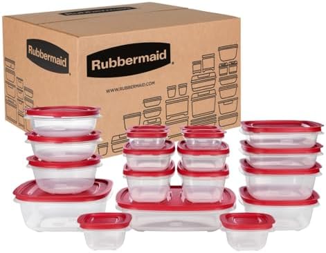 EasyStore Containers, 38-Piece Set, Food Storage Containers, Food Storage Containers with Lids