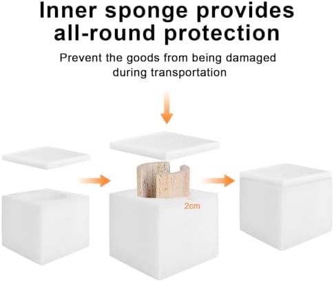 Natural Travertine Sponge Holder for Kitchen Sink w A Plant-Based Sponge