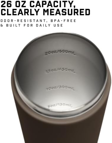 Gymreapers Stainless Steel Protein Shaker Bottle - Double Wall Insulated, Leak Proof, BPA-Free Metal Vacuum Blender Cup For Gym, Sports, Pre & Post-Workout Cold Hydration - 26 OZ (Toffee) - Image 4