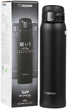 Zojirushi SM-SA60BA Stainless Steel Vacuum Insulated Mug, 1 Count (Pack of 1), Black, 20 oz.