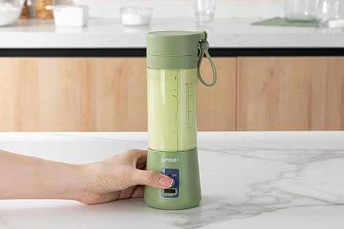 Portable Blender (Sage Green) for Shakes and Smoothies with Durable Stainless Steel Blades for Powerful Blending Performance, USB Rechargeable for Office, Gym, Kitchen and travel - Image 3