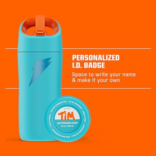 Kids' Rookie Metal Water Bottle, 12oz, Stainless Steel Bottle, Double-Wall Insulation, Vacuum Insulated, Thermo Mug