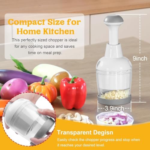 Manual Food Chopper with Container - Image 3