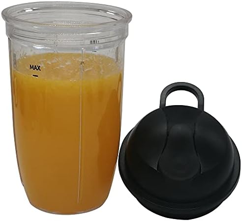 Replacement Easy Twist Extractor Blade with 18oz cup and lid,Compatible with NutriBullet Blender Combo（NBF10500/ NBF70500/ZNBF30400Z/ZNBF30500Z/NBF50400） (1, 18oz cup with pro extractor blade) - Image 2