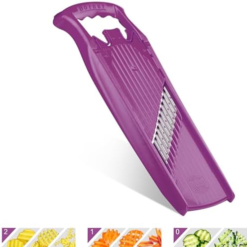 BORNER Wave waffle PowerLine | Vegetable Grater Börner - Quality Made in Germany, Color:Violett by B%C3%B6rner