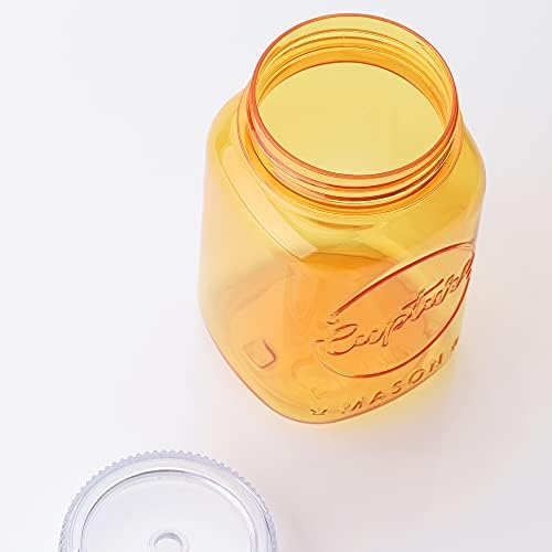 Acrylic Mason Jar Tumbler Mugs with Lids & Straws - 20 oz, 6 Pack (Cool Lagoon)