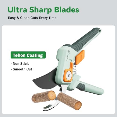 Pruning Shears Scissors Set Effortless Cut 1" Branches Clippers