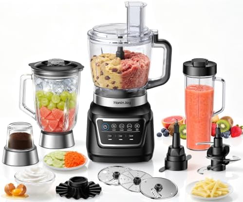 14-in-1 Food Processor Blender Combo, All-in-One Kitchen Blender