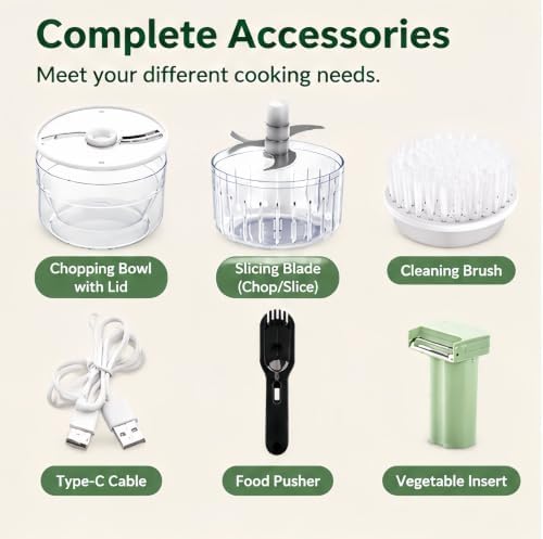 5-in-1 Food Chopper with Container, Multi-Function Vegetable Chopper. - Image 4