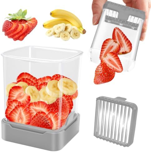 Original Strawberry Slicer, Fast & Even Thin Slicing, Gray by GENGCANG