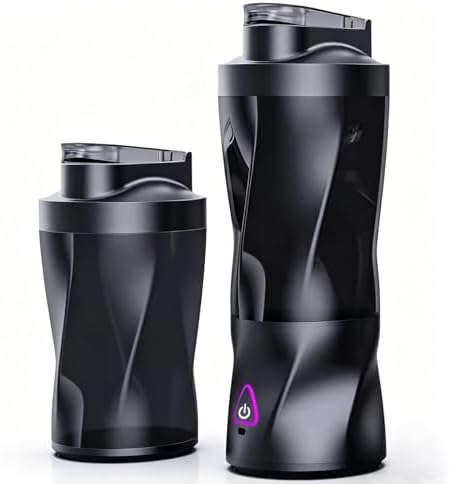 Portable Juicer Blender, Food Grade Tritan with BPA Free 6 Stainless Steel Blades, USB Power Source Rechargeable Household Mini Electric Portable Juicer with Auto Self-cleaning function. by Unknown