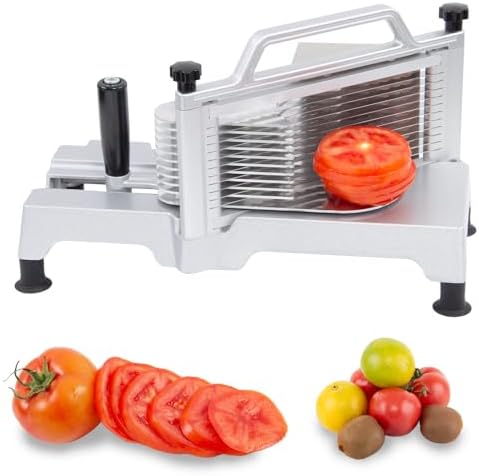 Commercial Tomato Slicer Heavy Duty Manual Fruit Vegetable 1/4 Inch Slicer For Cutting Tomato Cucumber Bananas (1/4 inch) by RISMANOR