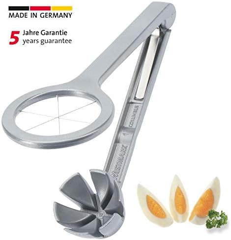 Westmark Wedge Egg Slicer - Heavy-Duty Aluminum Cutter with Stainless Steel Blades for Wedge Slices, Multi-Purpose Wedger for Eggs, Mushrooms, Strawberries & Kiwi, Kitchen Essentials - Image 2