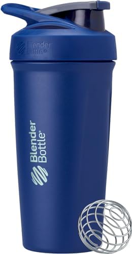 BlenderBottle Sport Flip Stainless Steel Shaker Bottle 24 oz Reflex Blue - Image 3