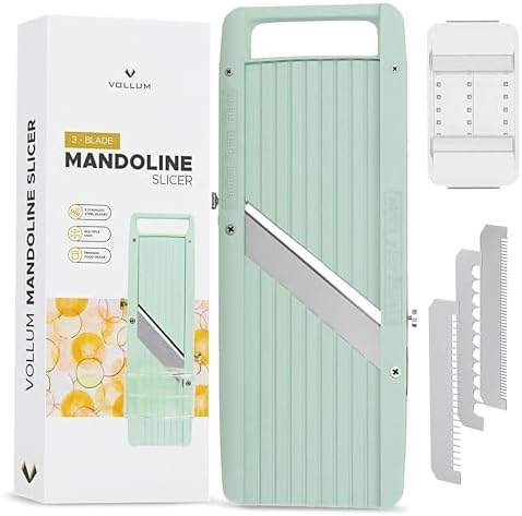 Vollum Mandoline Slicer Vegetable Cutter Stainless Steel Blades by Vollum