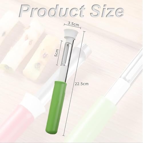 2026 New Stainless Steel Red Bell Pepper Seed Corer, 2 in 1 Apple Corer and Peeler Tool, Multi-Purpose Apple Corer for Home Kitchen, Vegetable Fruit Kitchen Gadget (C-3PCS)