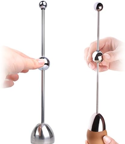 Egg Cracker Topper Cutter Stainless Steel Egg Shell Opener Separator Remover Egg Cracker Tool for Raw Eggs, Hard or Soft Boiled Eggs - Image 2